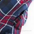 Camicia classica scozzese a maniche lunghe con bottoni scuri
